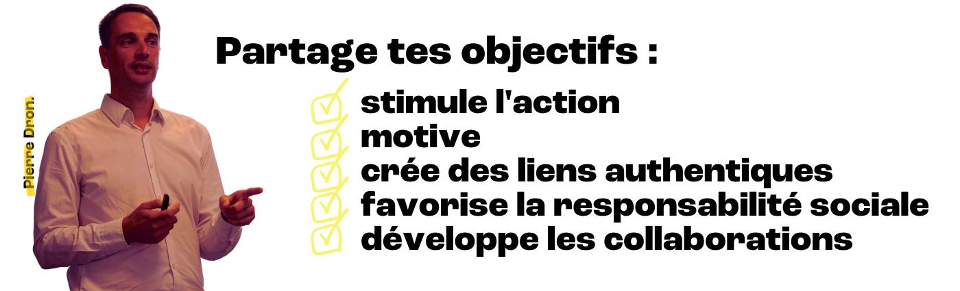 Partage tes objectifs, renforce ta motivation et obtiens de meilleurs résultats