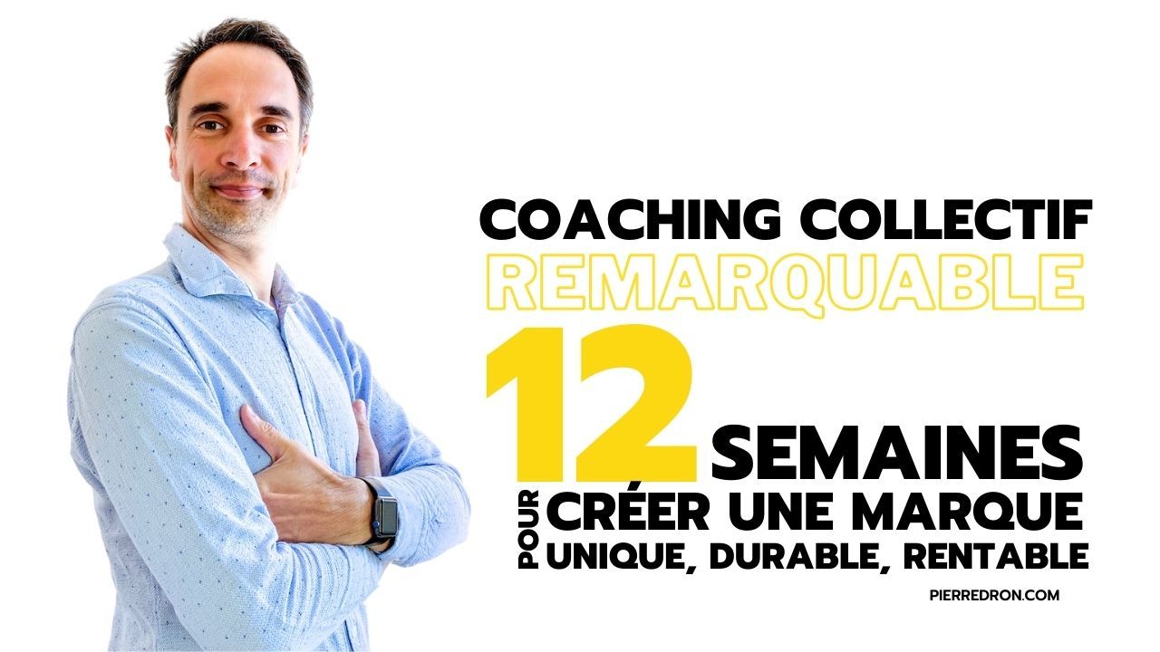 ANNONCE : le 1er coaching Remarquable pour créer ta marque pas à pas est lancé !