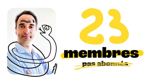 Tu n'as pas besoin de plus d'audience. T'as besoin de 23 personnes.